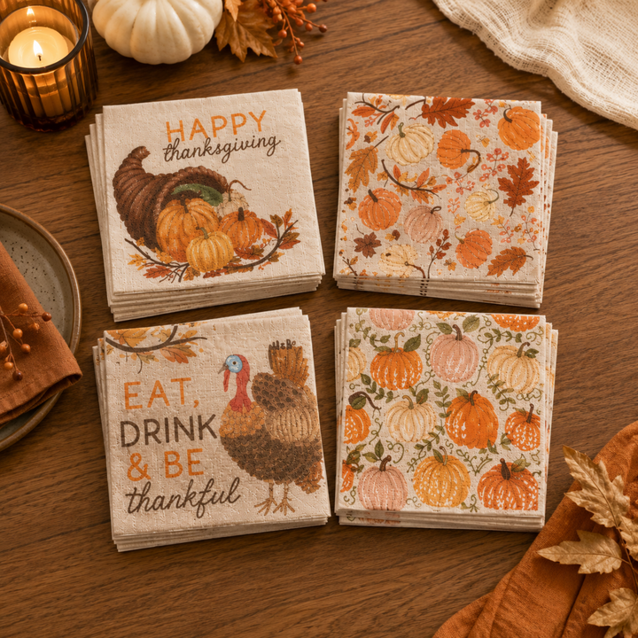 Festive Fall Paper Napkins