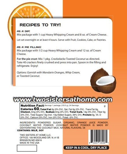 Orange Ya Coconut Dip