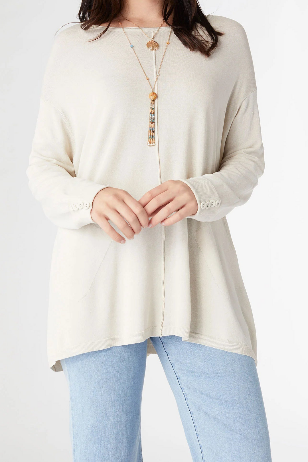 Relaxed Top With Buttons