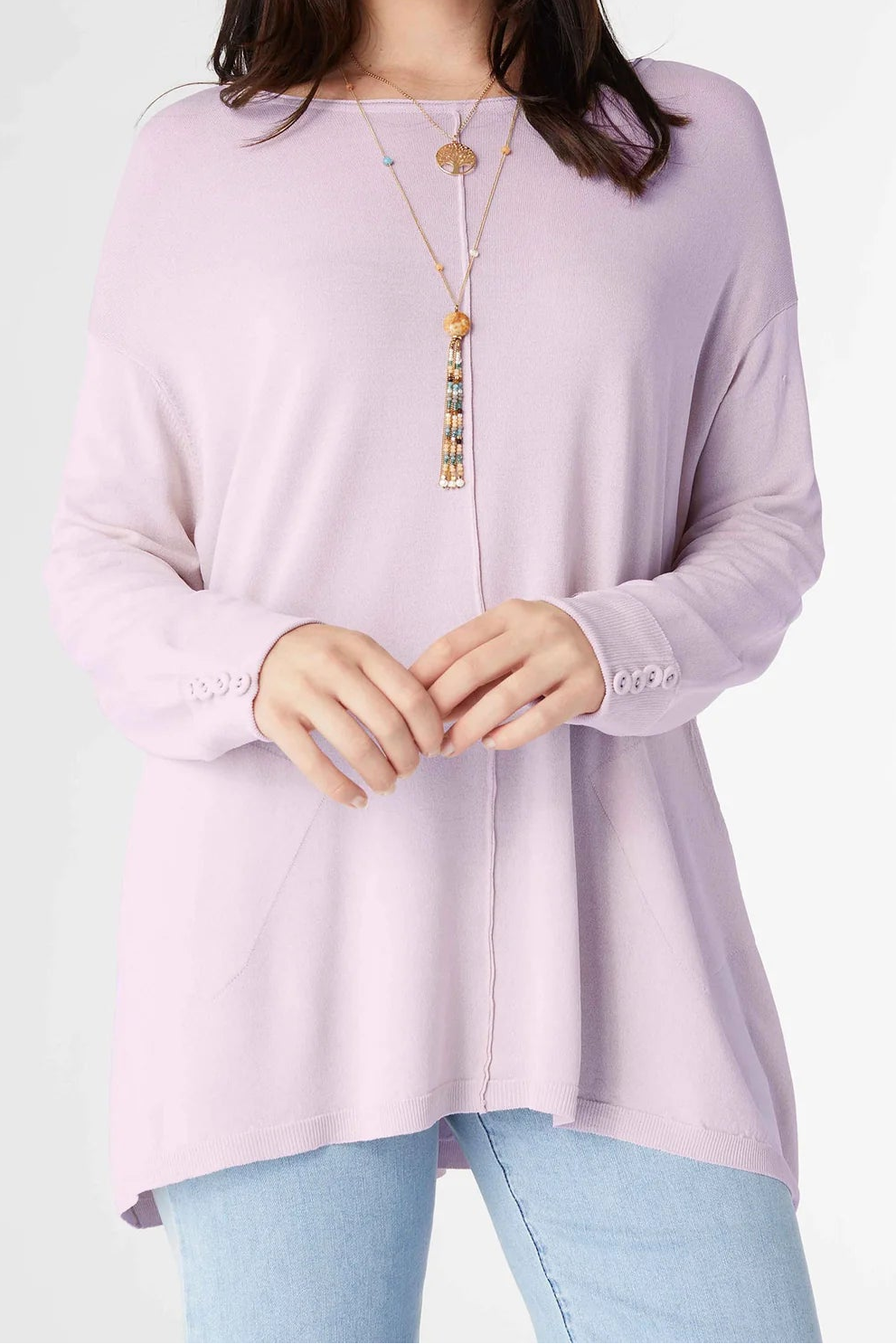Relaxed Top With Buttons