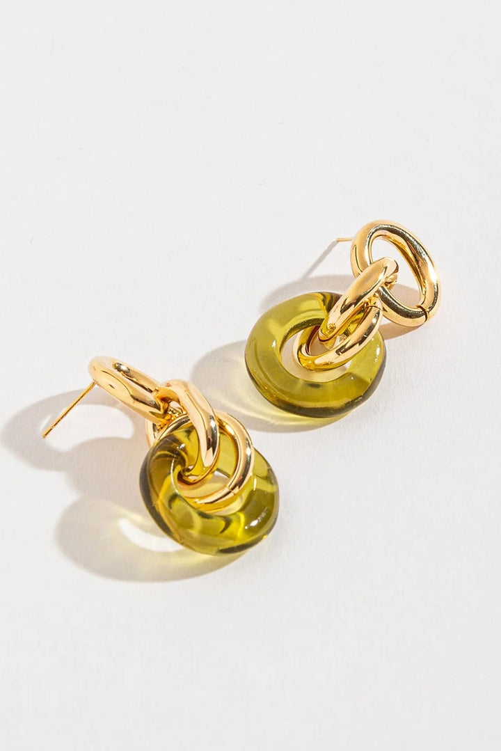 Sienna Circle Link Earrings