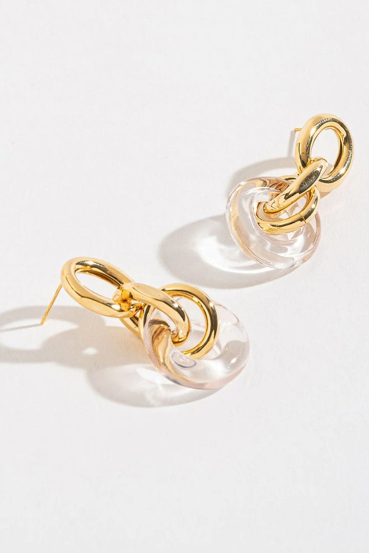 Sienna Circle Link Earrings