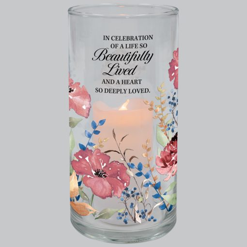 Inspirational LED Hurricane Candle