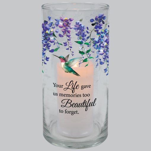 Inspirational LED Hurricane Candle