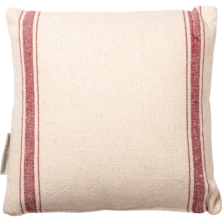 Spoiled Rotten Dog Stripe Pillow