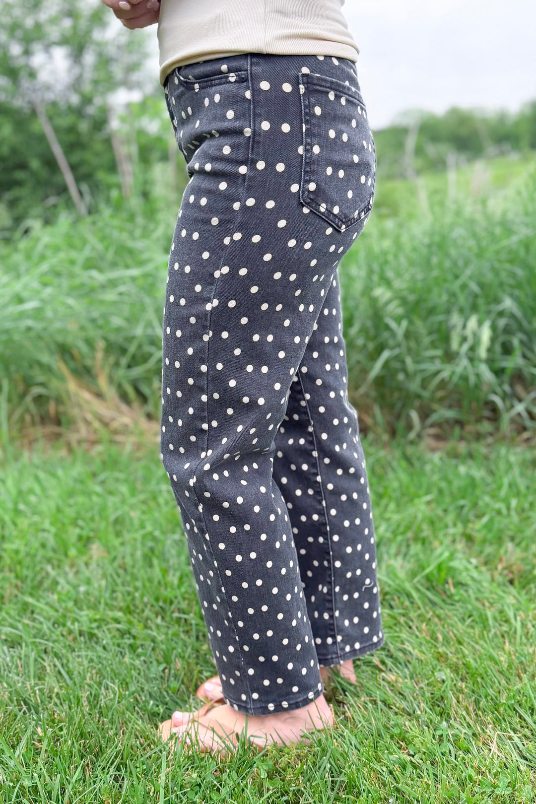 Just USA Polka Dot Denim