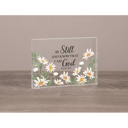 Inspirational Glass Block Sitter