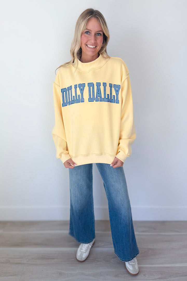 Dilly Dally Lolly Gag Reversible Sweatshirt
