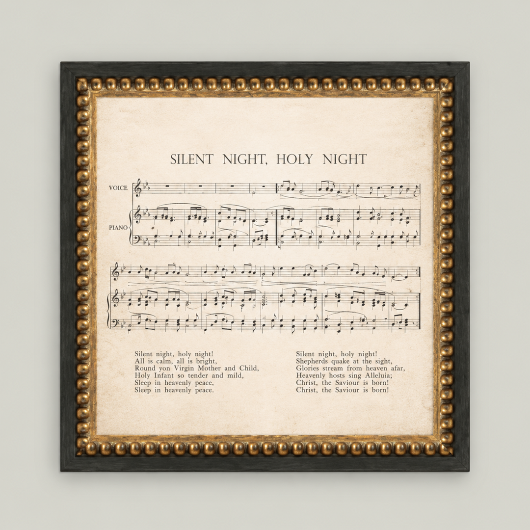 Silent Night Music Sheet Frame