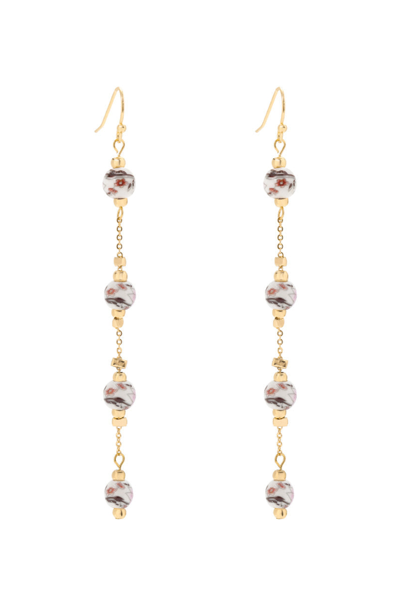 Flower Bead Earrings
