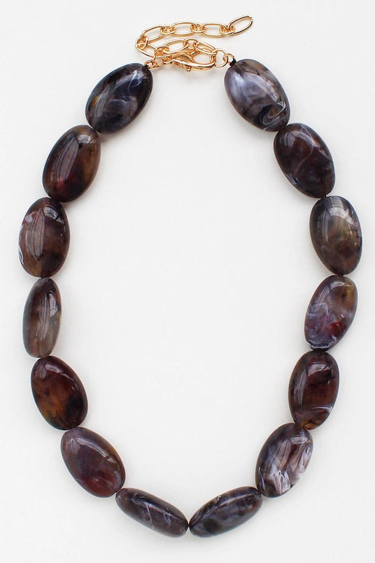 Marble Bead Necklace