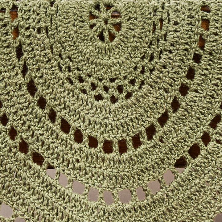 Matcha Green Crochet Table Runner