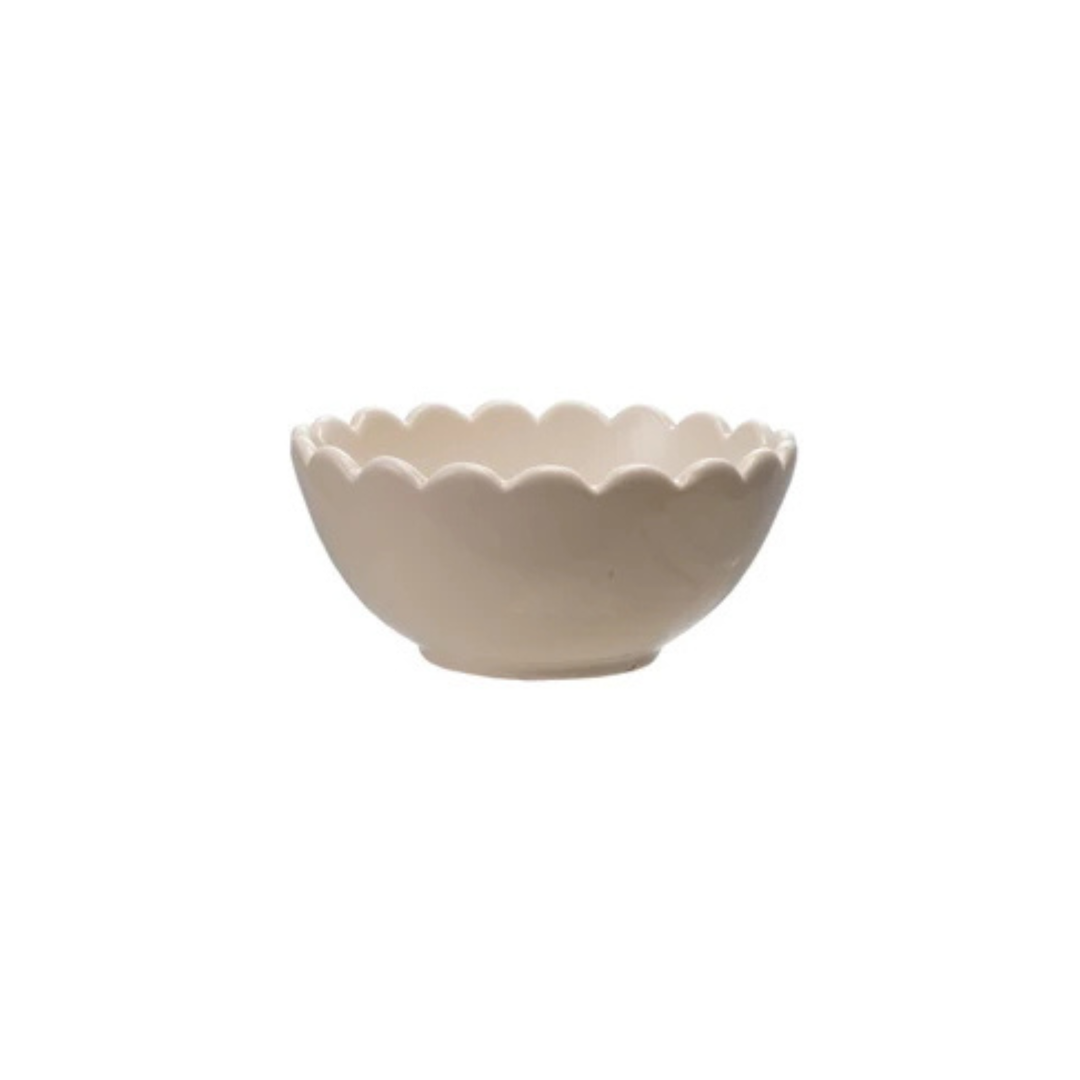 Scalloped Ceramic Bowl