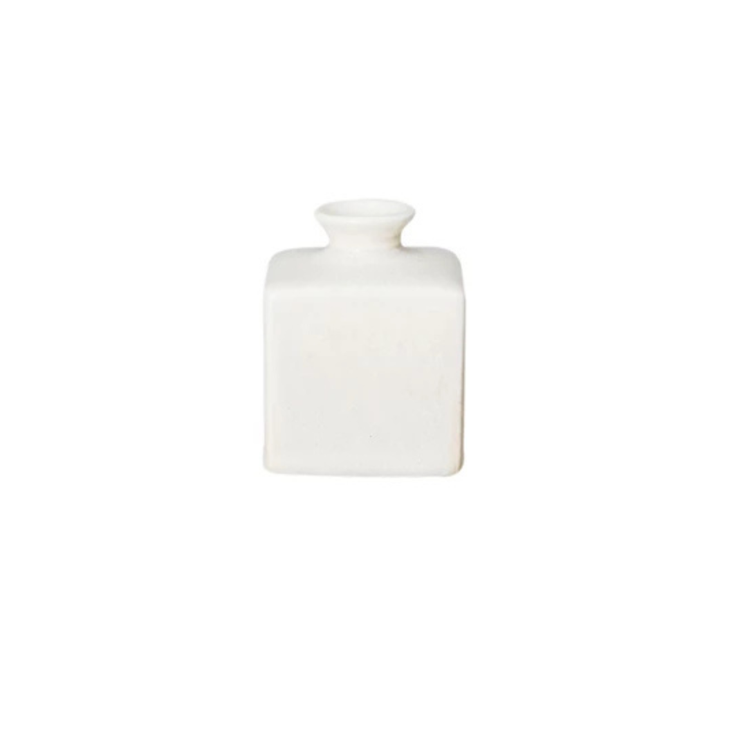 White Stoneware Vase