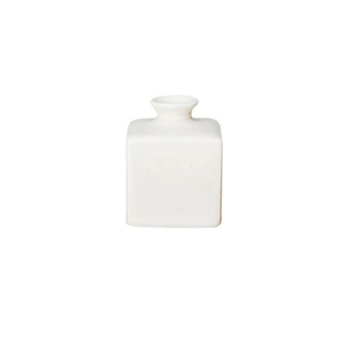 White Stoneware Vase