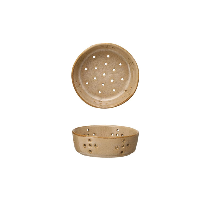 Stoneware Berry Bowl Colander