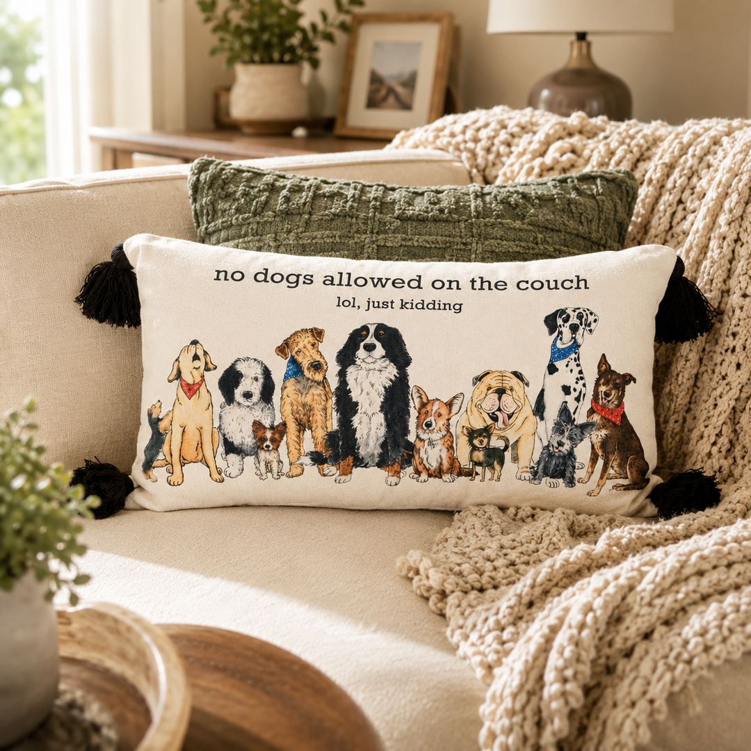 Lumbar Pillow Asst Dog Breeds