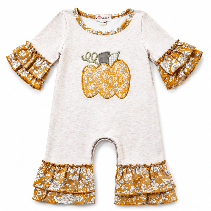 Waverly Pumpkin Baby Romper