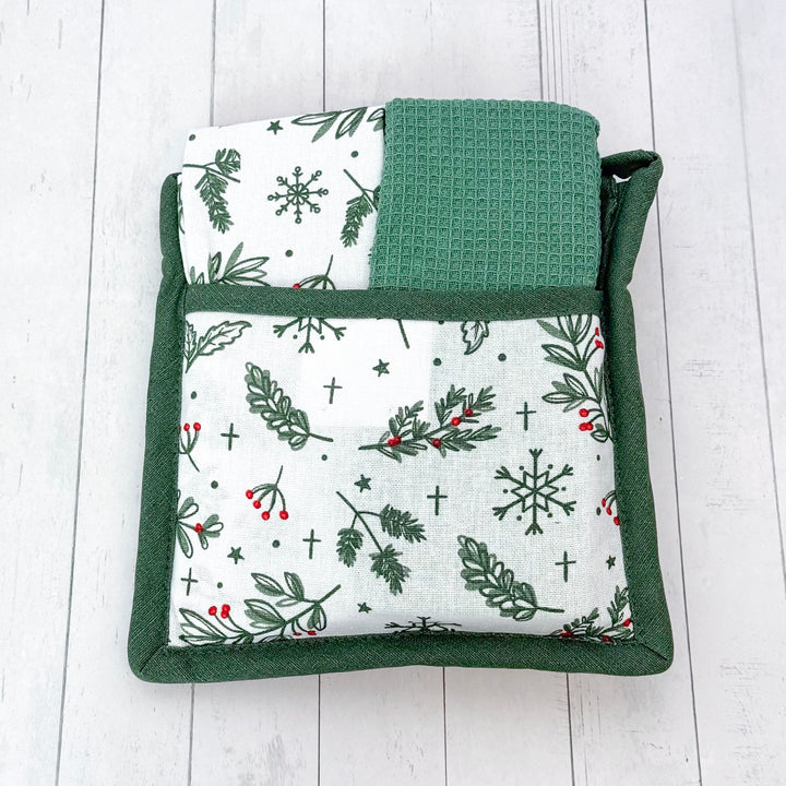 Forest Holiday Potholder Set