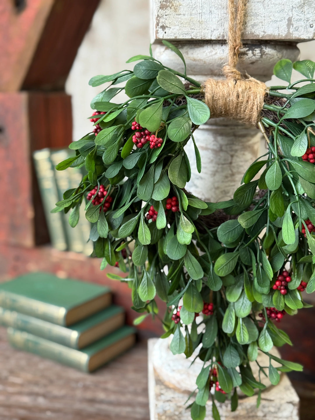 Noelle Greens Hanging Wreath
