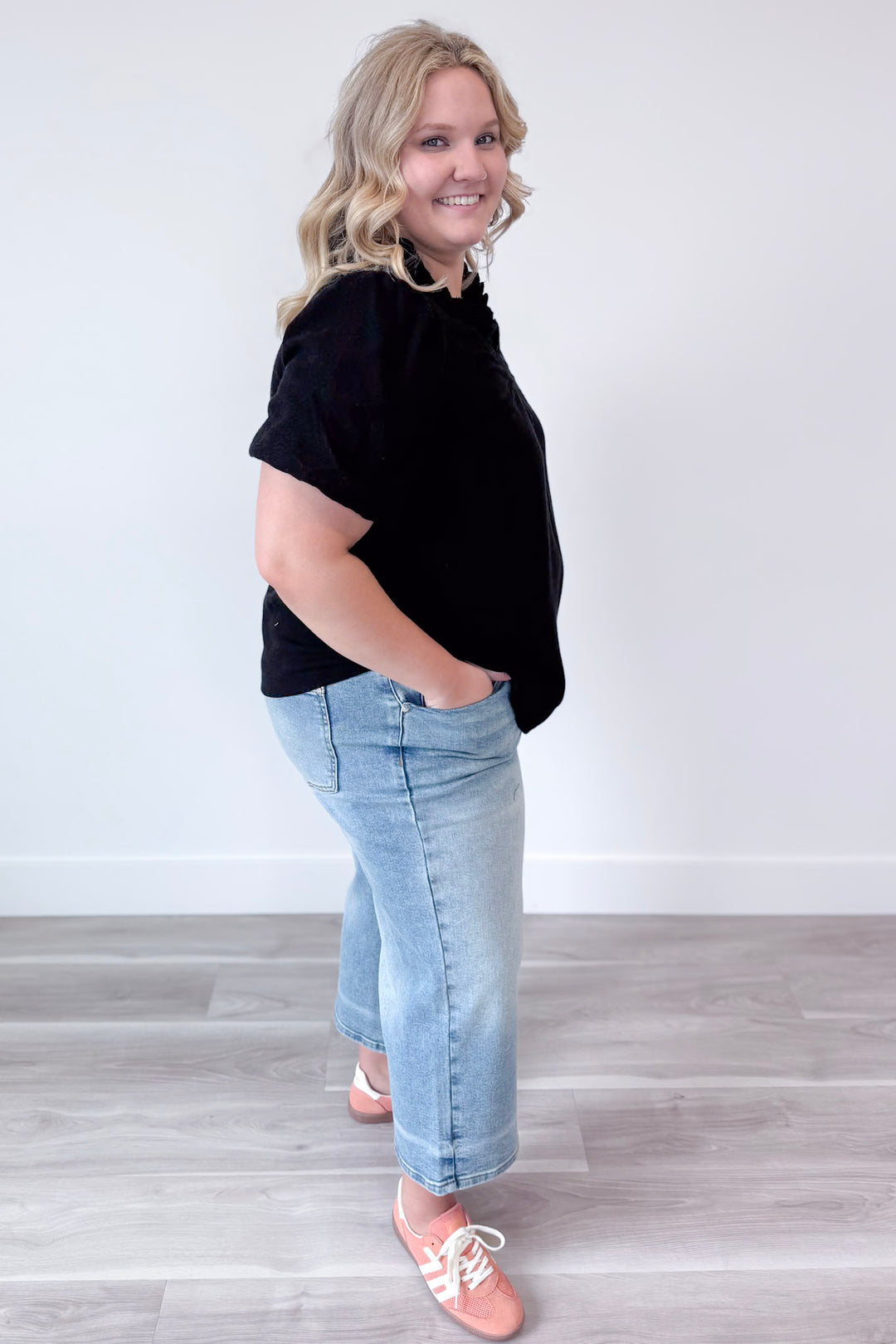 Bubble Sleeve Top