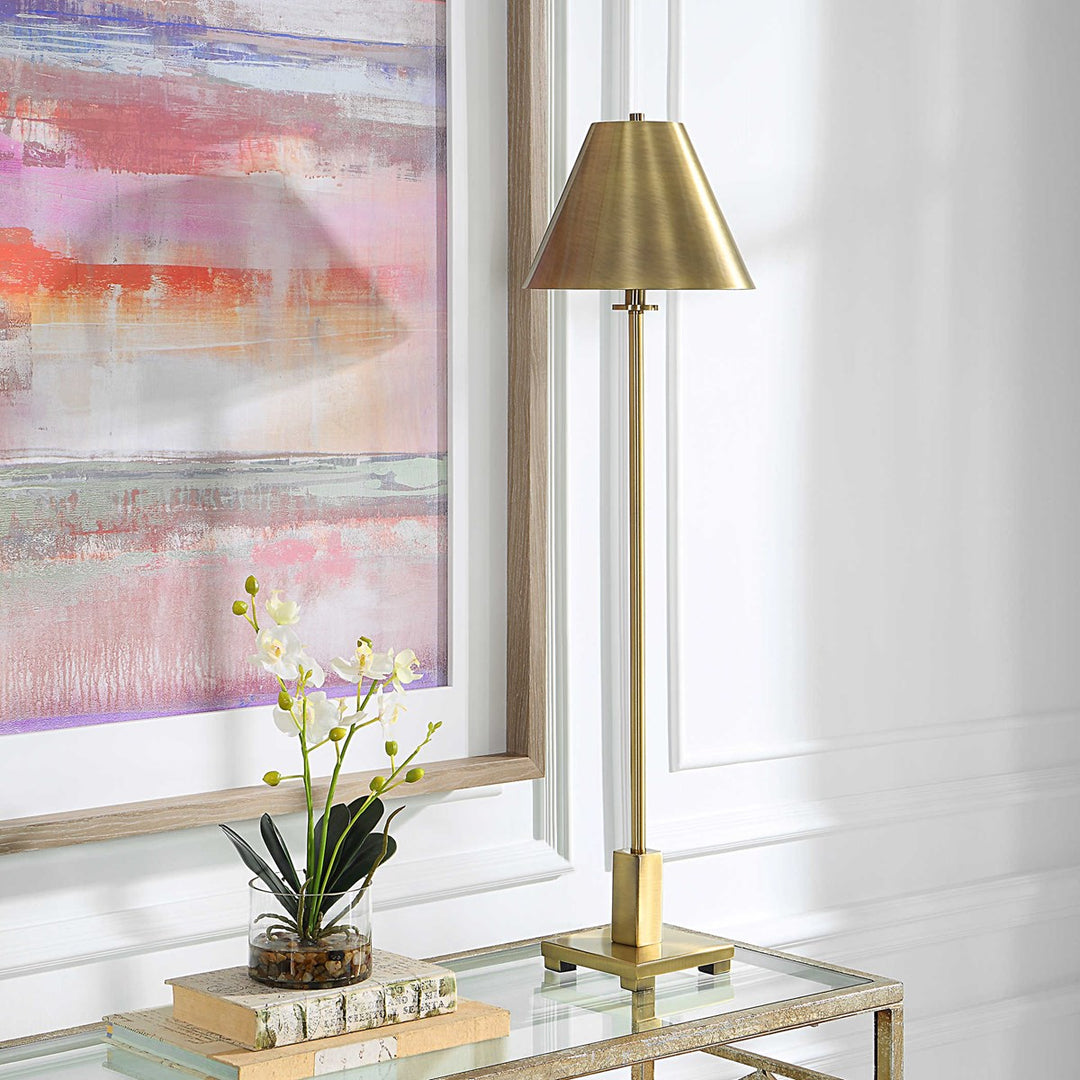 Brass Pilot Buffet Lamp  - Local Pickup