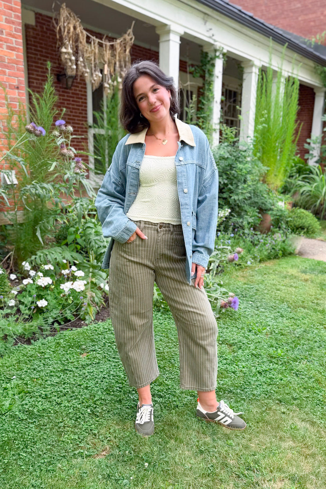 Free People Lemon Denim Jacket
