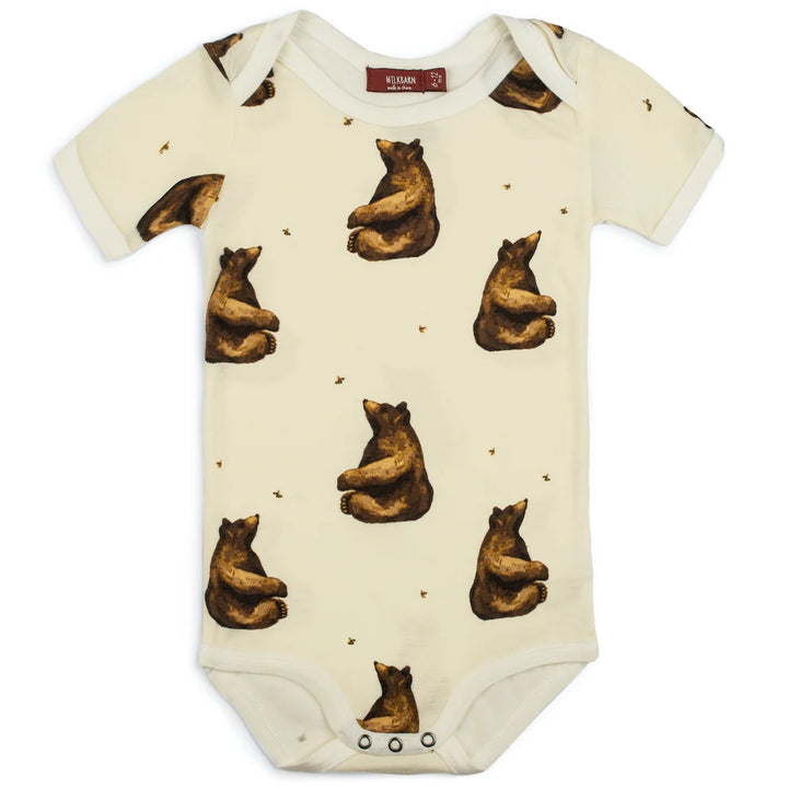 Honey Bear Short Sleeve Onesie