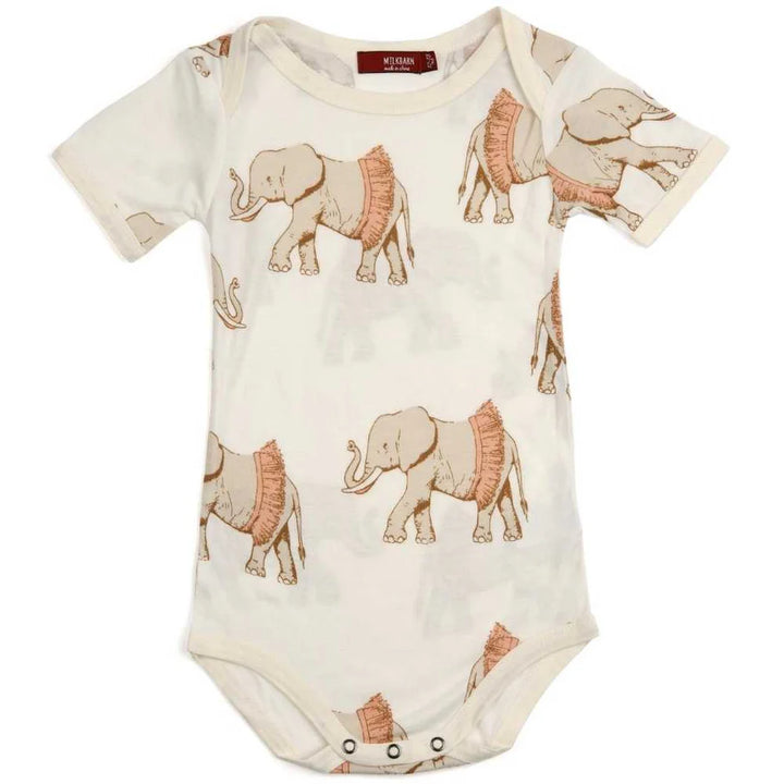 Tutu Elephant Short Sleeve Onesie