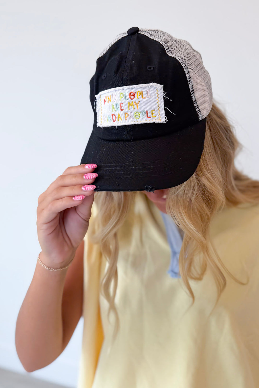 Distressed Snap Back Hat
