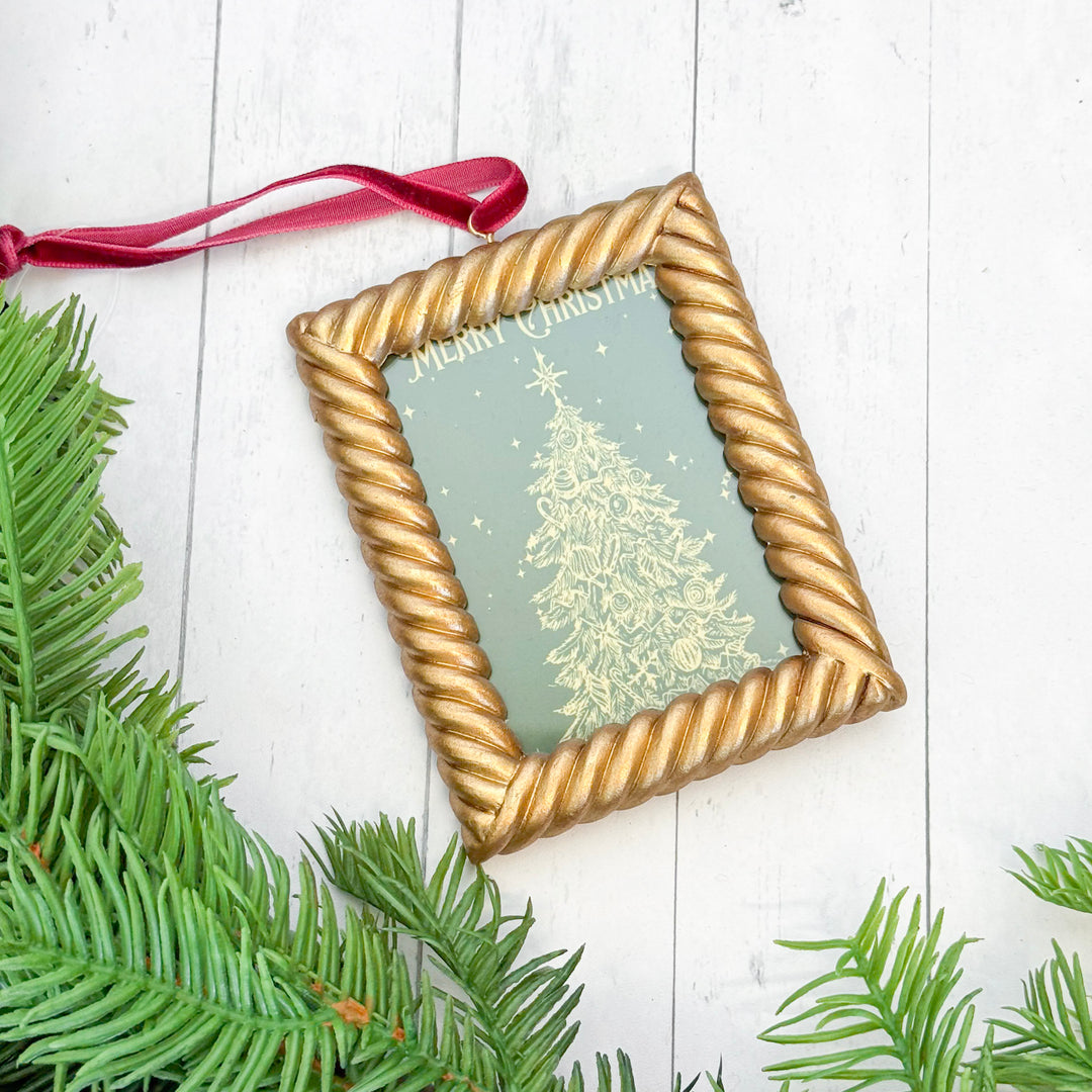 Gold Frame Vintage Ornament