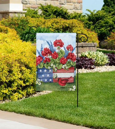Patriotic Planter Box Garden Flag