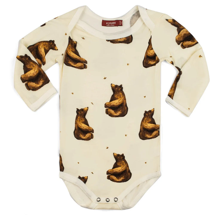 Honey Bear Long Sleeve Onesie