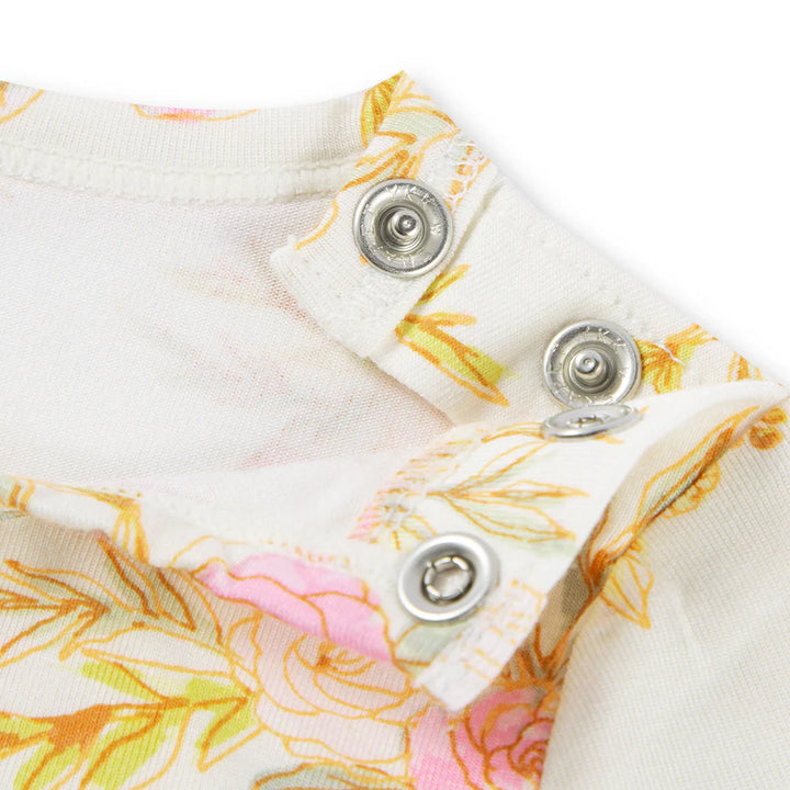 Vintage Floral Bamboo Long Sleeve Onesie