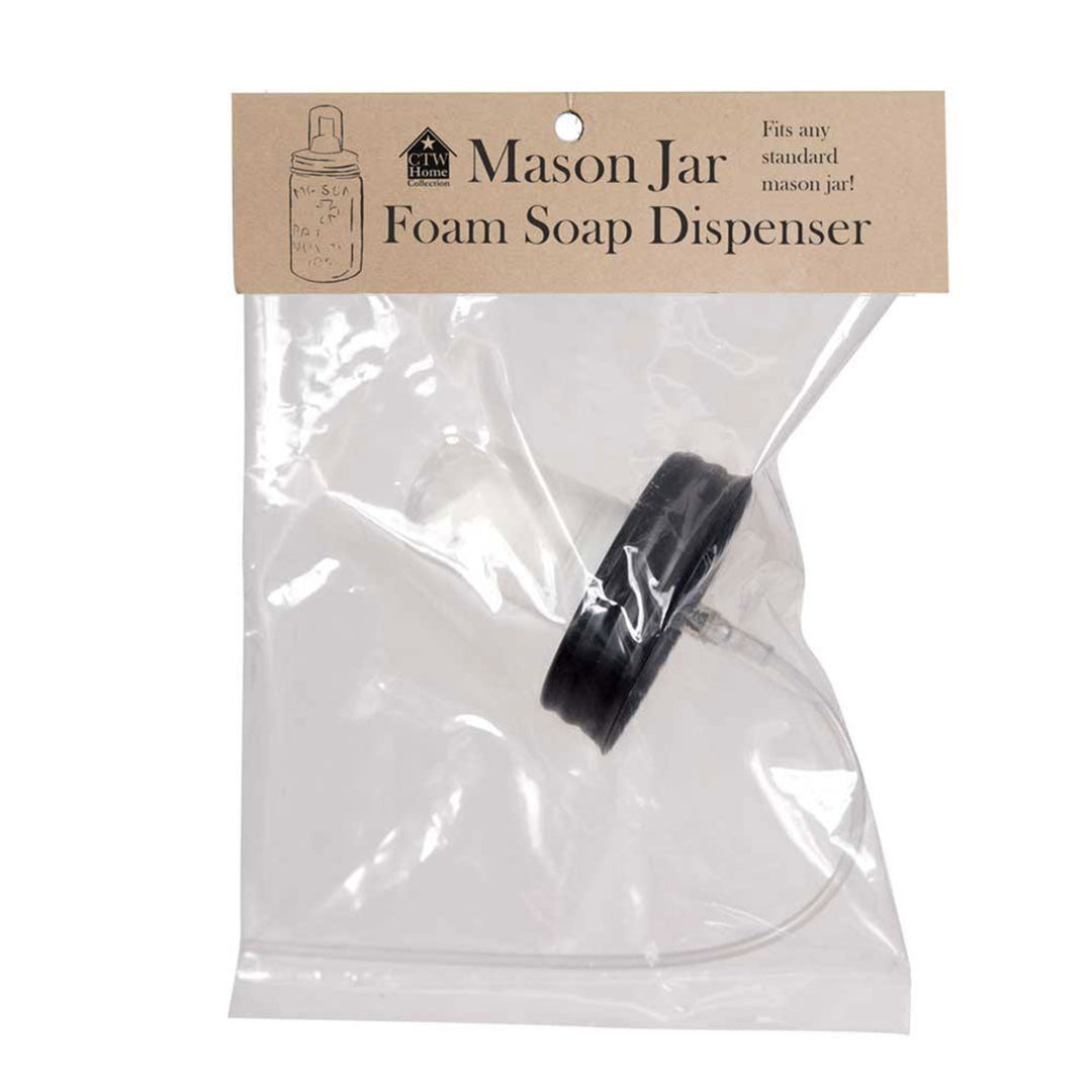 Black Foaming Soap Mason Jar Pump Lid