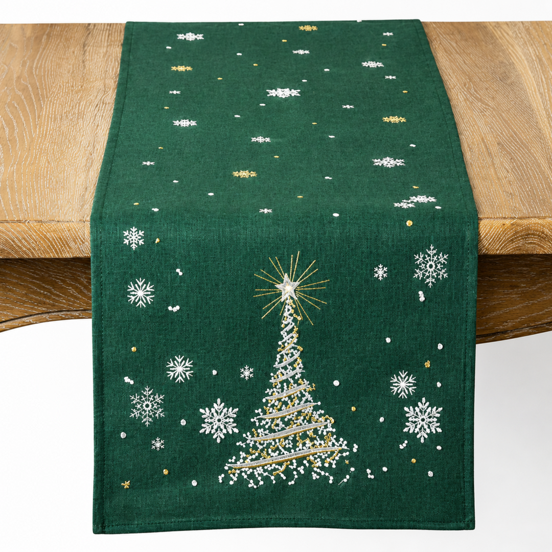 Christmas Tree Runner Green