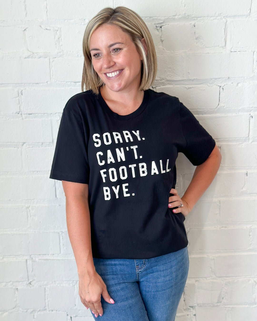 Sorry. Can't. Football. Tee
