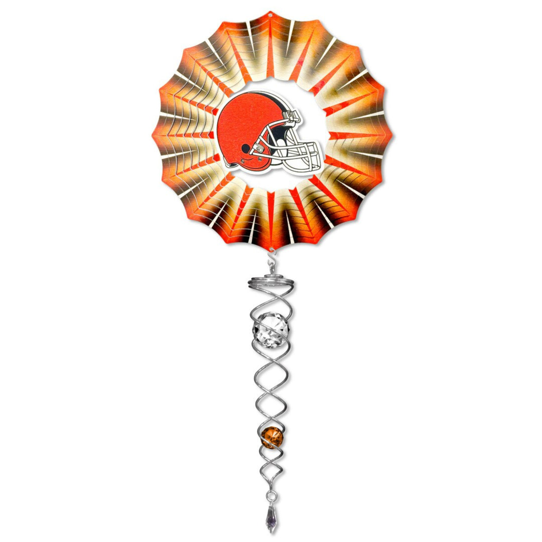 Decorative item with a sports team logo on an orange and gold background