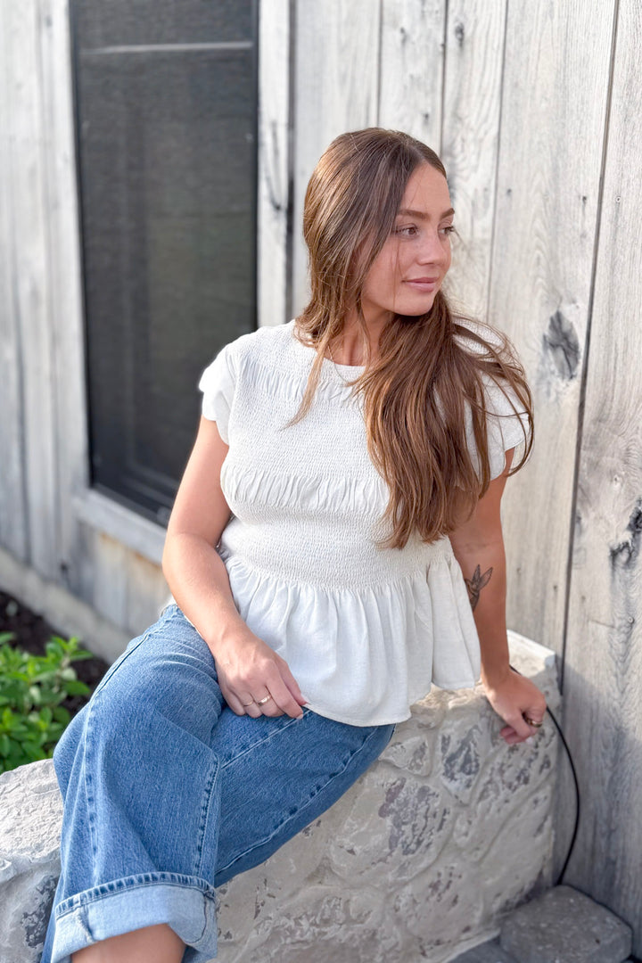 Lavender & Linen Top