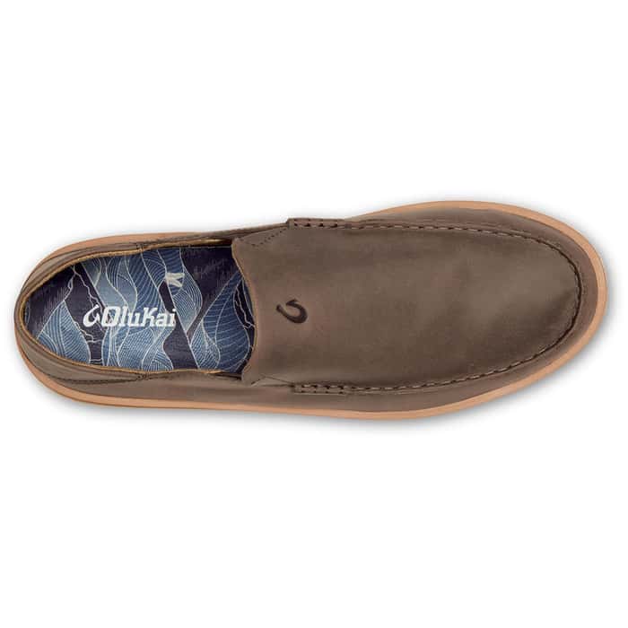 Olukai Kalia Dark Wood Men's Slip Ons