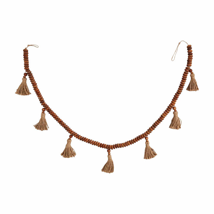 Brown Beaded Tassel Garland