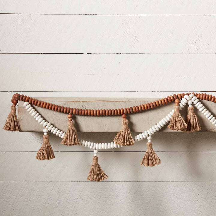 Brown Beaded Tassel Garland