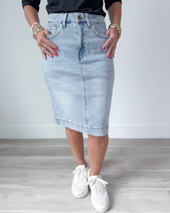 The Leah Denim Skirt