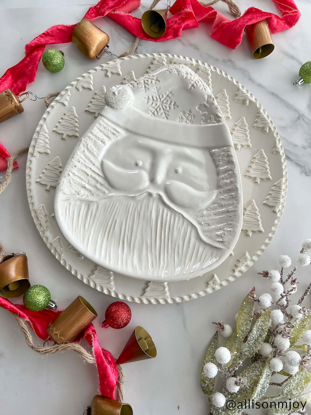 White Christmas Platter