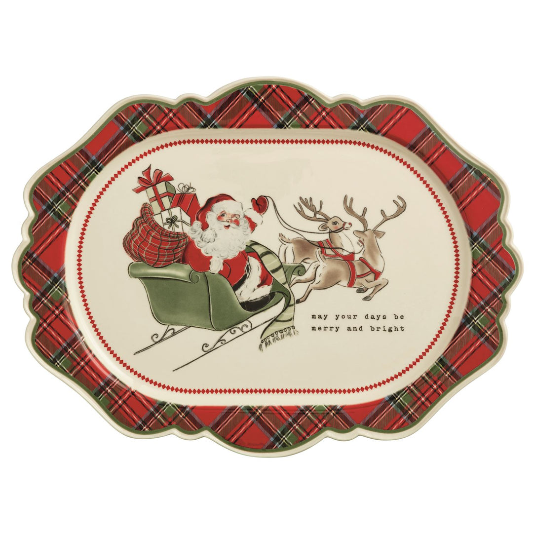 Merry Christmas To All Tartan Platter