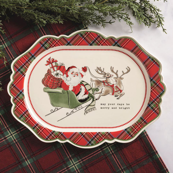 Merry Christmas To All Tartan Platter