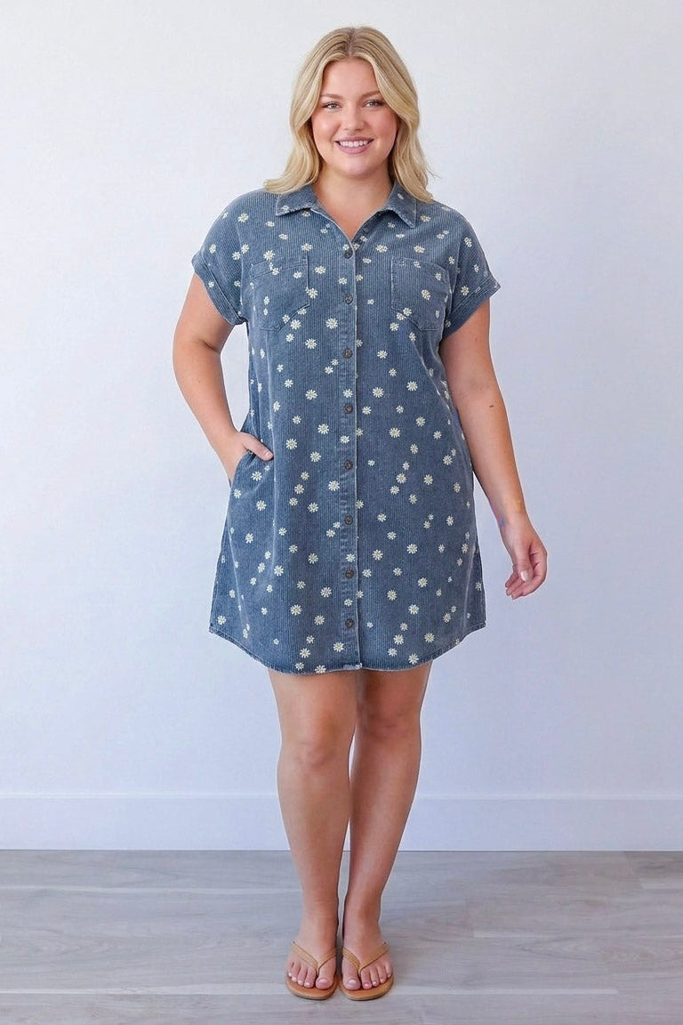 Dancing Daisies Dress Curvy