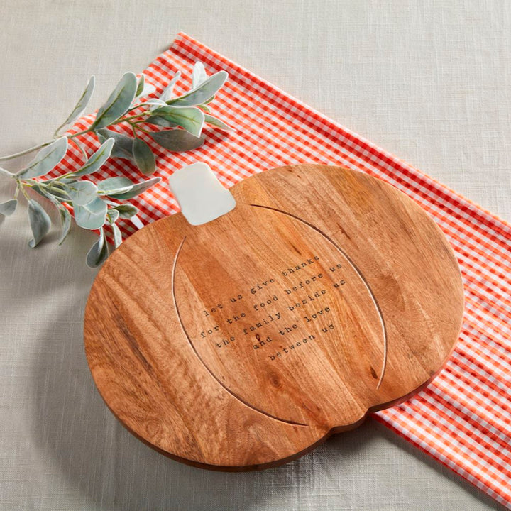 Let Us Give Thanks Pumpkin Lazy Susan