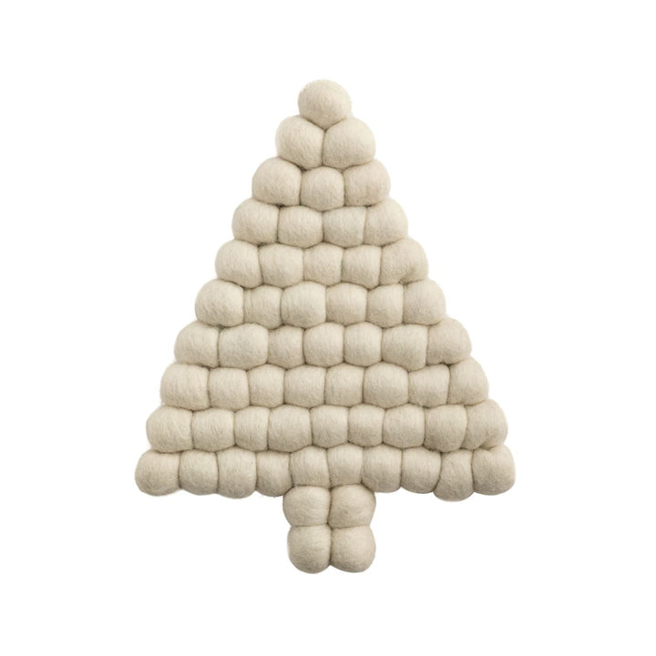 Pom Tree Felted Trivet