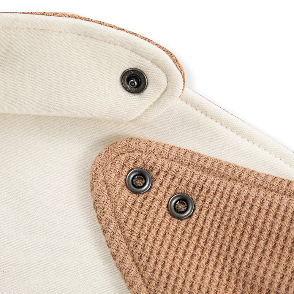 Milkbarn Tawny Rose Waffle Kerchief Bib